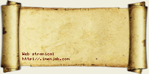 Blaža Adamović vizit kartica